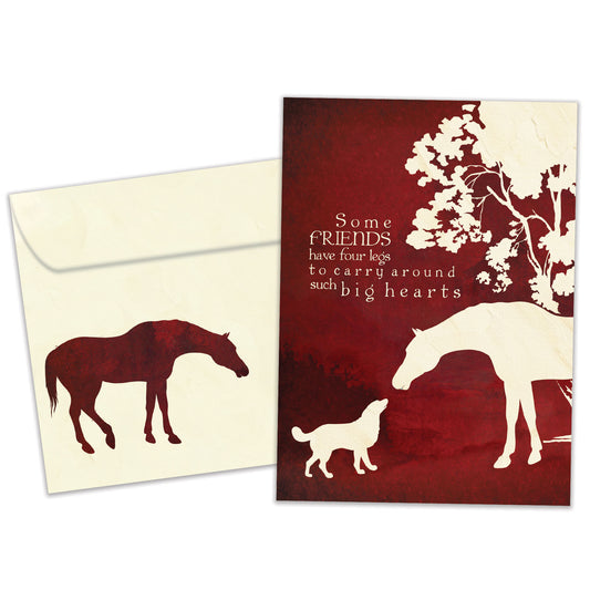 Four Legged Friends Pet Sympathy Card