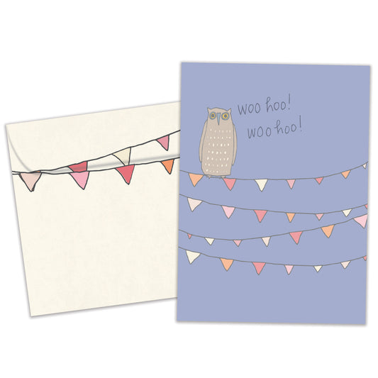 Woo Hoo Owl Congratulations Card