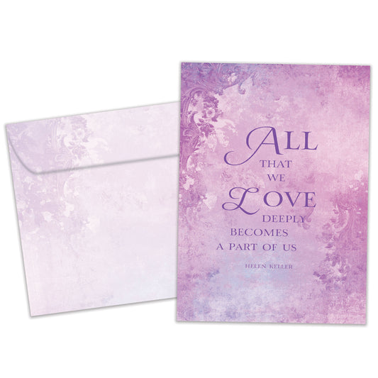 All That We Love Sympathy Card