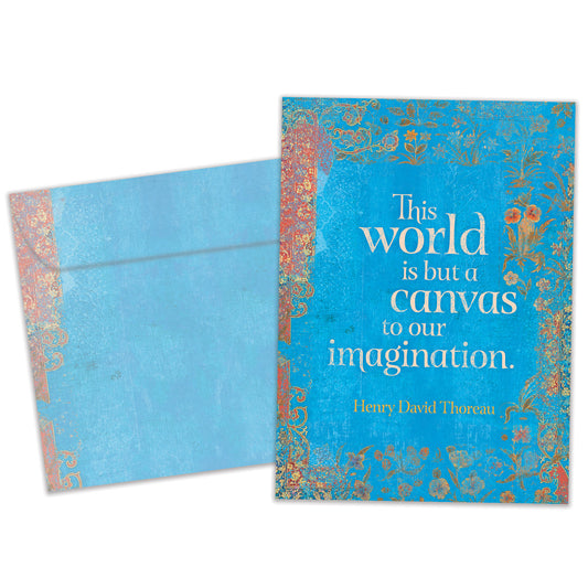 The World Is But A Canvas Graduation Card