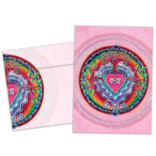 Window To The Heart Mandala Love Card