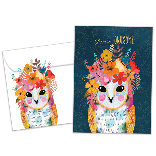 You Are Owlsome Friendship Card