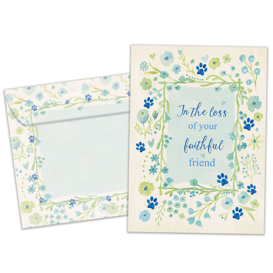 Faithful Friend Pet Sympathy Card