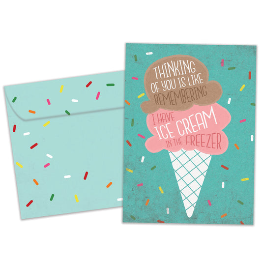 Freezer Ice Cream Birthday Card