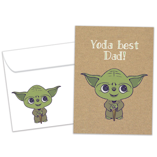 Yoda Best Dad Father's Day Card
