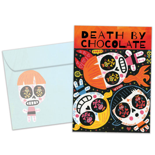 Death By Chocolate Halloween Card