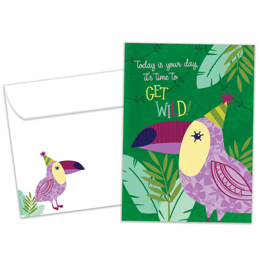 Get Wild Birthday Card