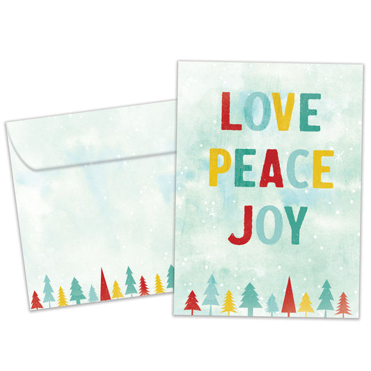 Peace Love Joy Holiday Card