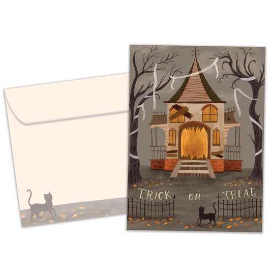 Haunted House Halloween Card