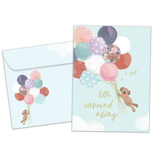 Carried Away Birthday Card