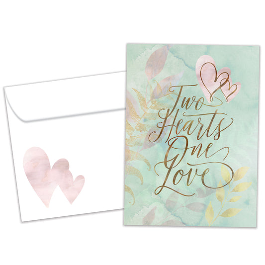 Two Hearts Wedding Card