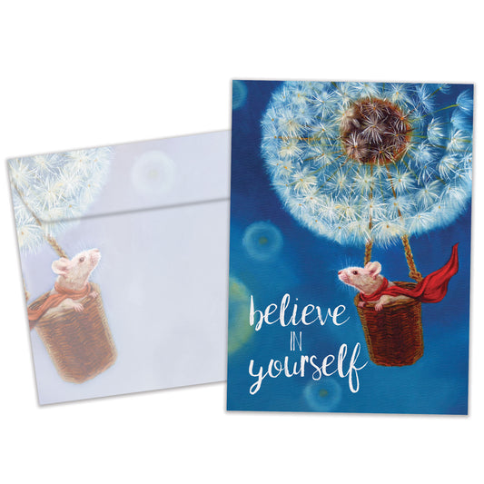 Believe Mouse Encouragement Card