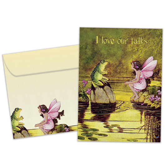 Fairy and Frog Friendship Card