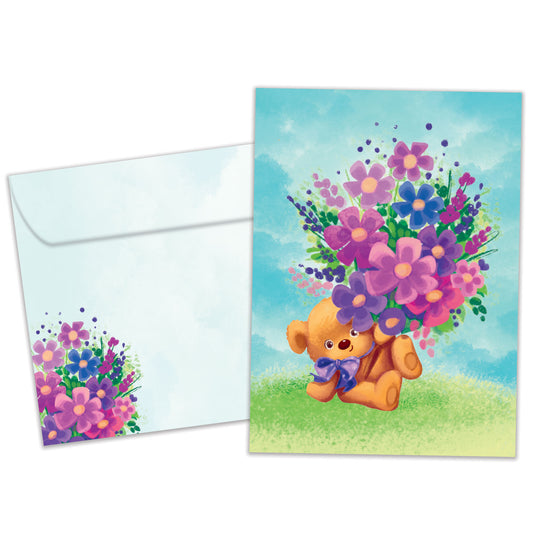 Bear Flowers Mother’s Day Card