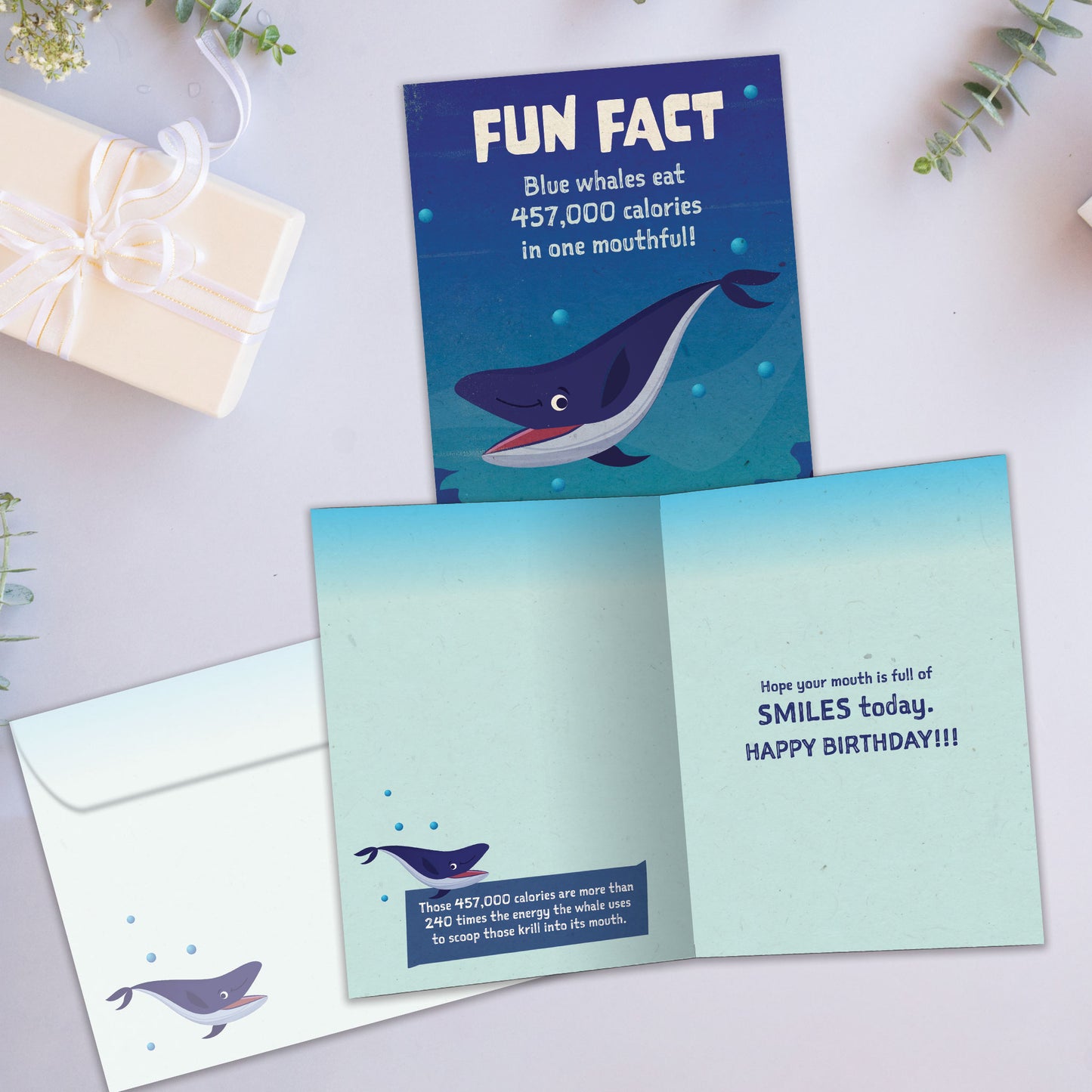 Whale Fun Fact Birthday Card