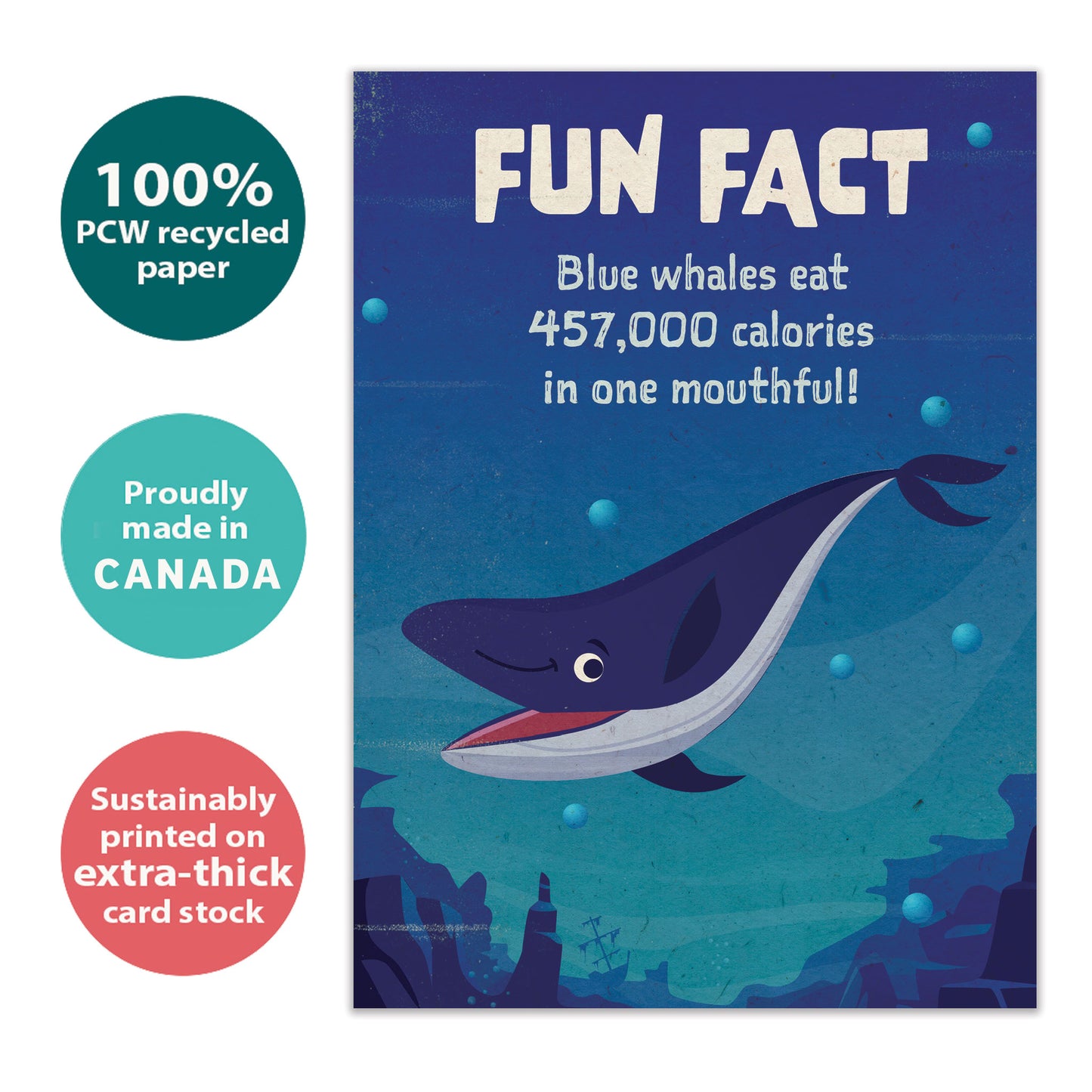 Whale Fun Fact Birthday Card