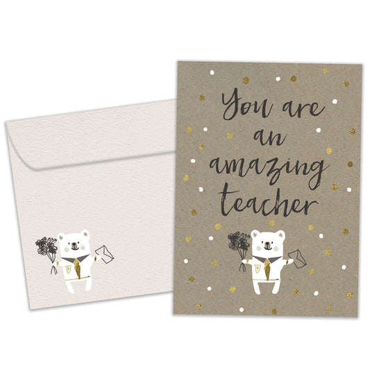 An Amazing Teacher Teacher Appreciation Card