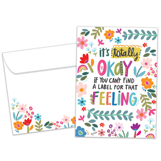 Label Feeling Encouragement Card