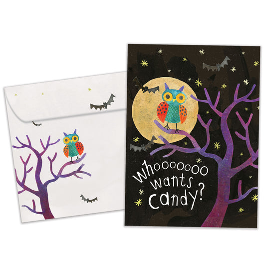 Who Wants Candy Halloween Card