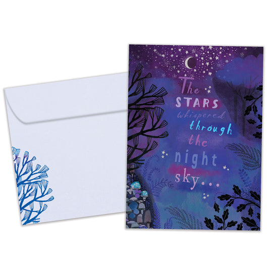 Whispering Stars Solstice Card