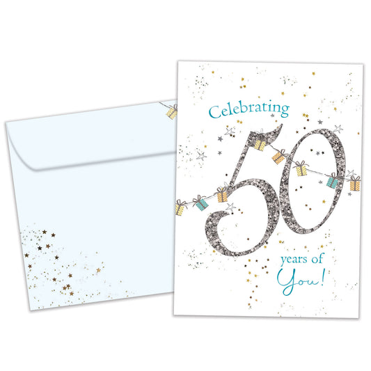 Fabulous 50 Milestone Birthday Card