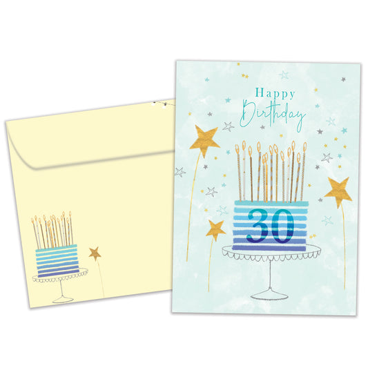 Bright 30 Milestone Birthday Card