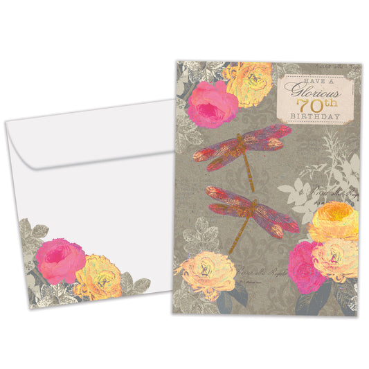 Glorious 70 Milestone Birthday Card