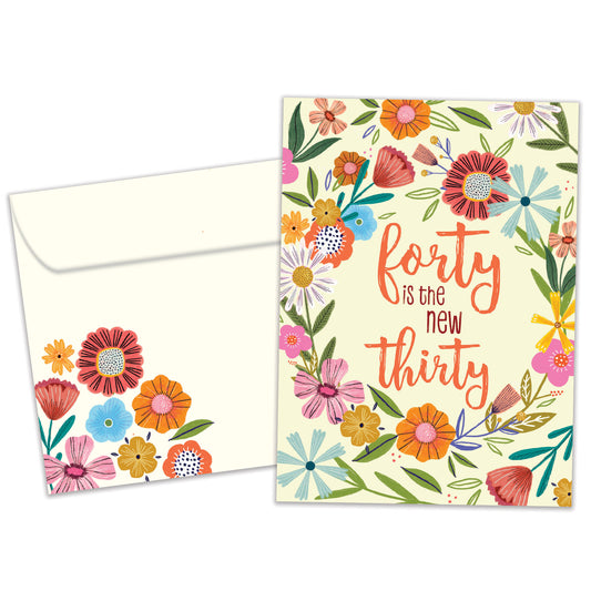 40 is the New 30 Milestone Birthday Card