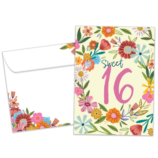 Sweet 16 Milestone Birthday Card