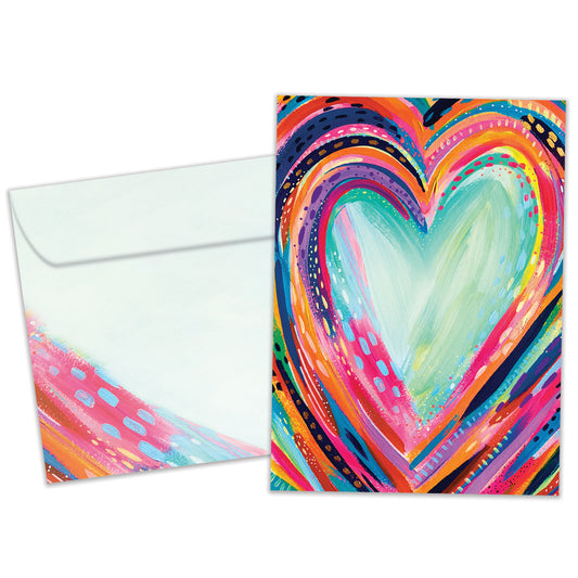 Artful Heart Valentine’s Day Card