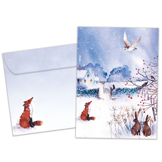 Winter Serenity Solstice Card