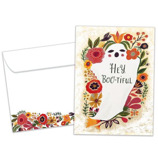 Bootiful Ghost Halloween Card