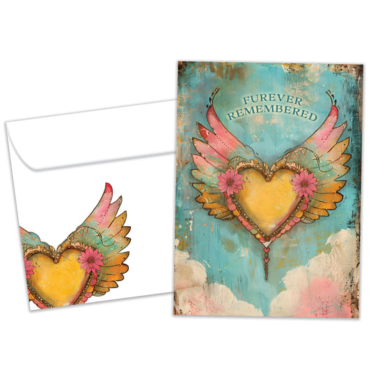 Furever Heart Pet Sympathy Card