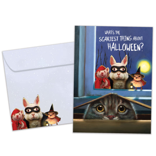 Without Masks Halloween Card