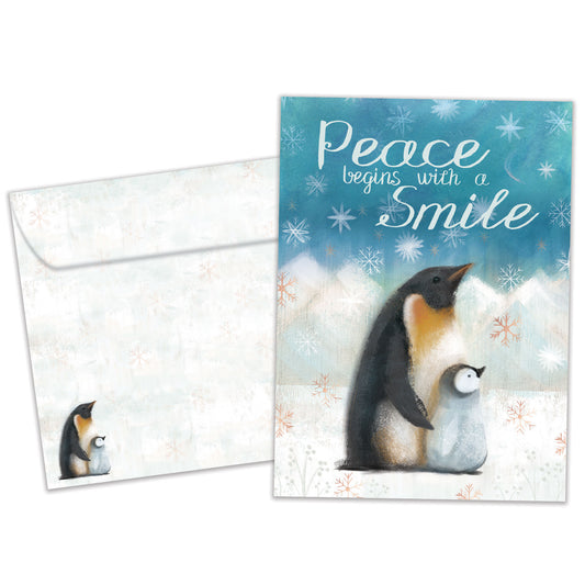 Peaceful Penguins Holiday Card