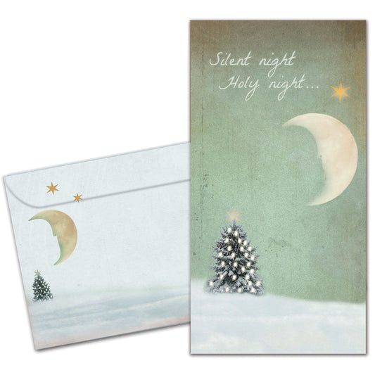 Holy Night Christmas Money Holder Card