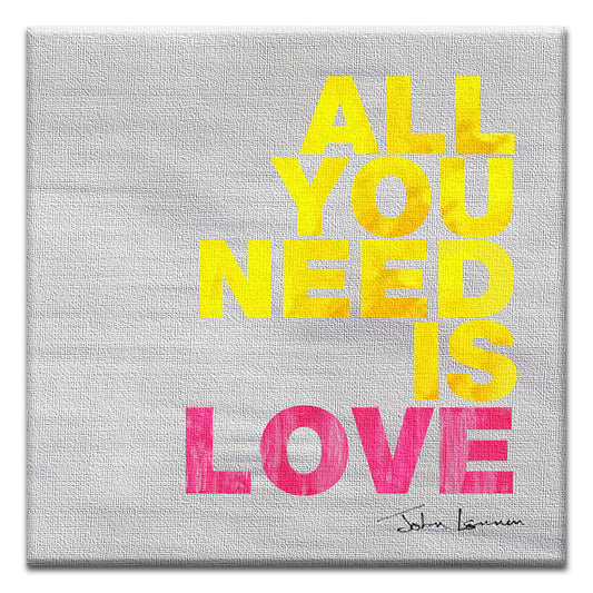 All You Need Is Love Thumb-Tack Canvas Card