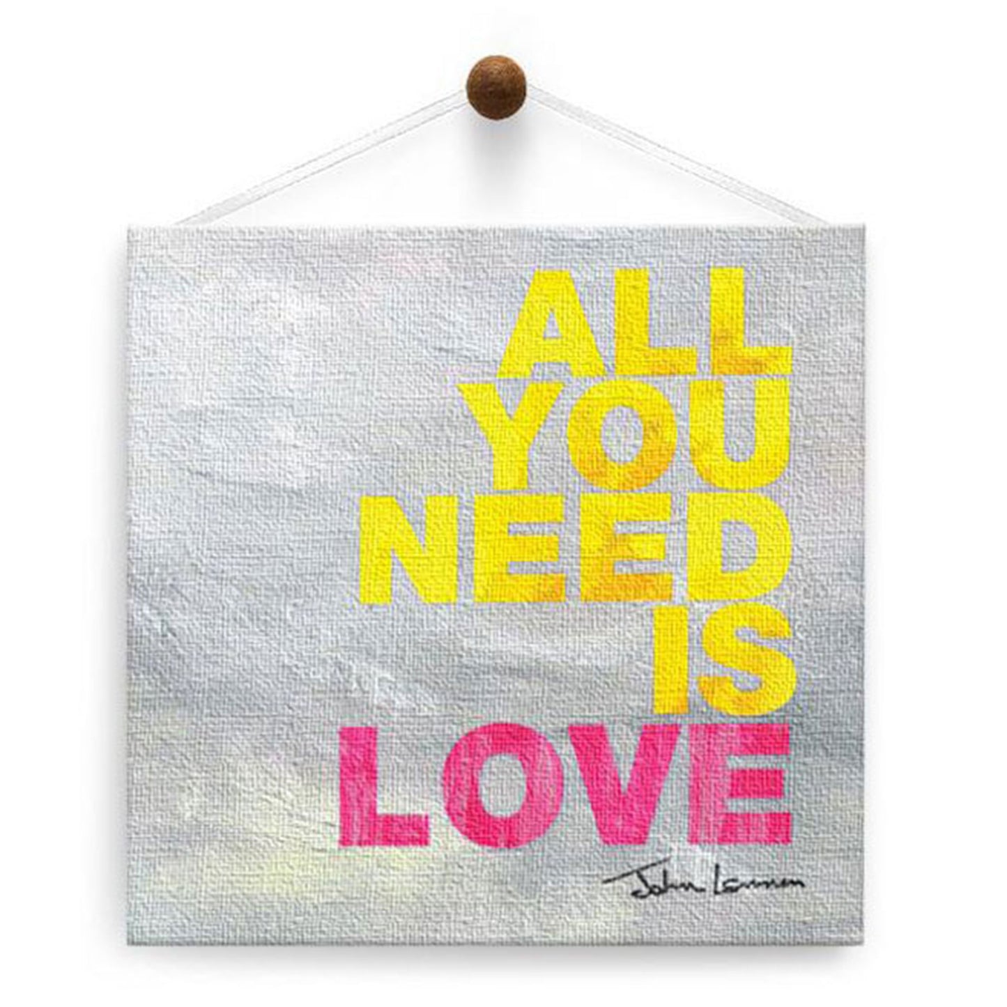 All You Need Is Love Thumb-Tack Canvas Card