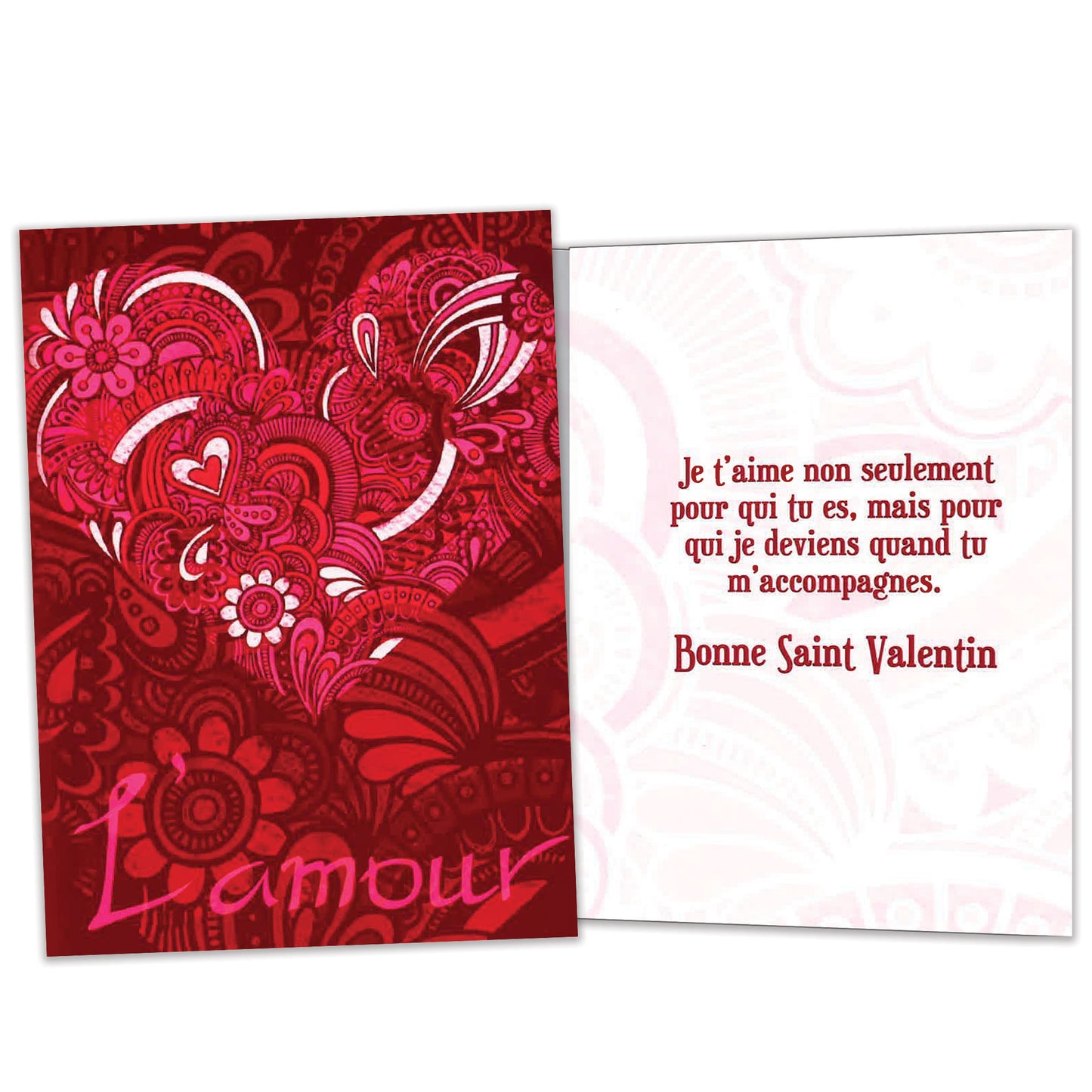 Carte Amour-Amitié Avec vous aimez la Saint-Valentin