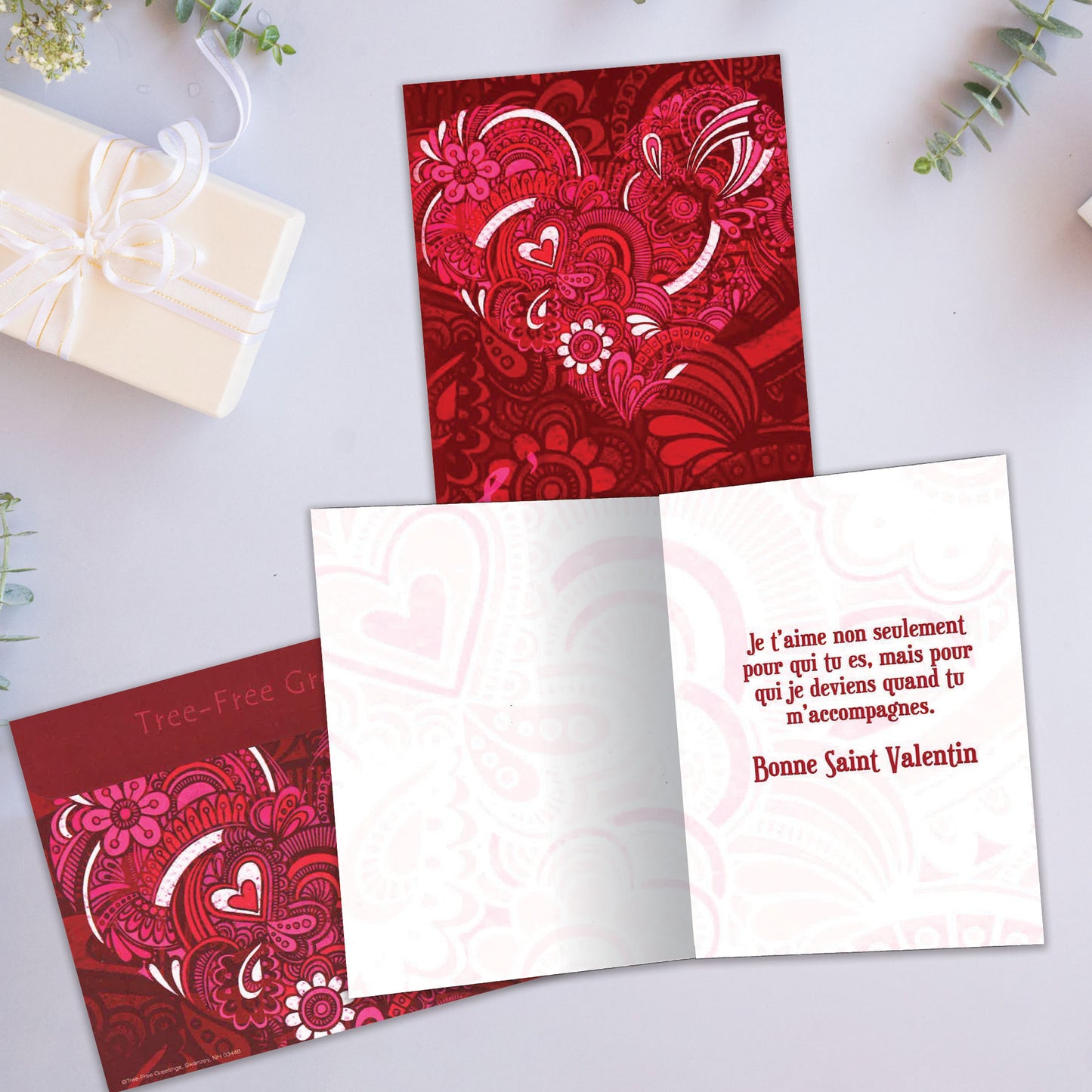 Carte Amour-Amitié Avec vous aimez la Saint-Valentin