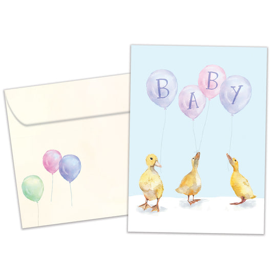 Baby Ducklings New Baby Card