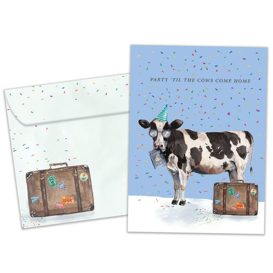 Cows Come Home Birthday Card