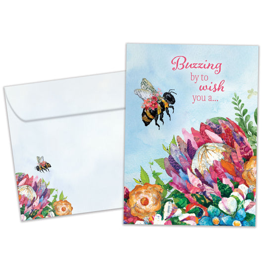 Sweet Bee Birthday Card
