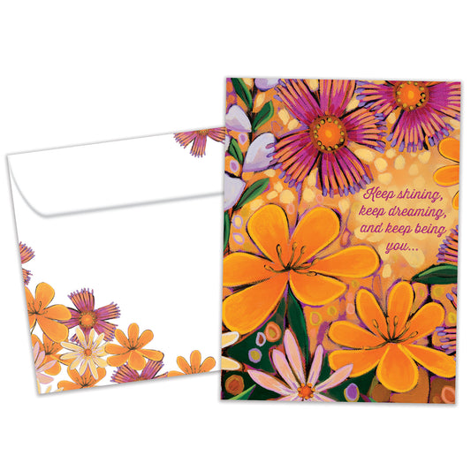 Brighter Florals Birthday Card
