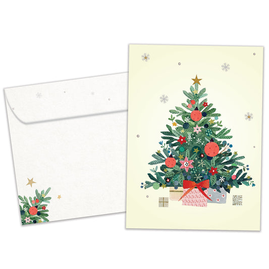 Merry and Bright Tree Christmas Card