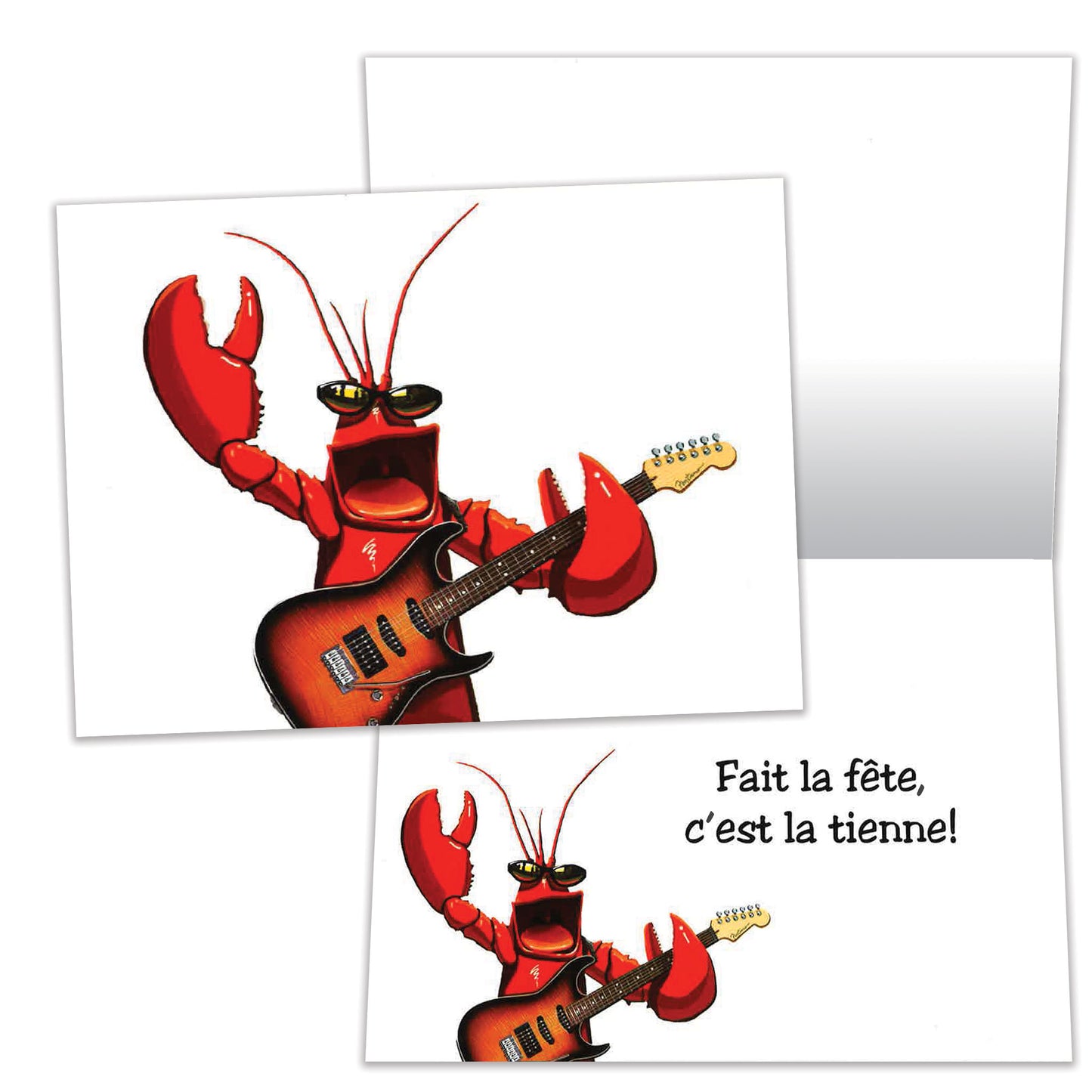 Carte bonne fête Homard
