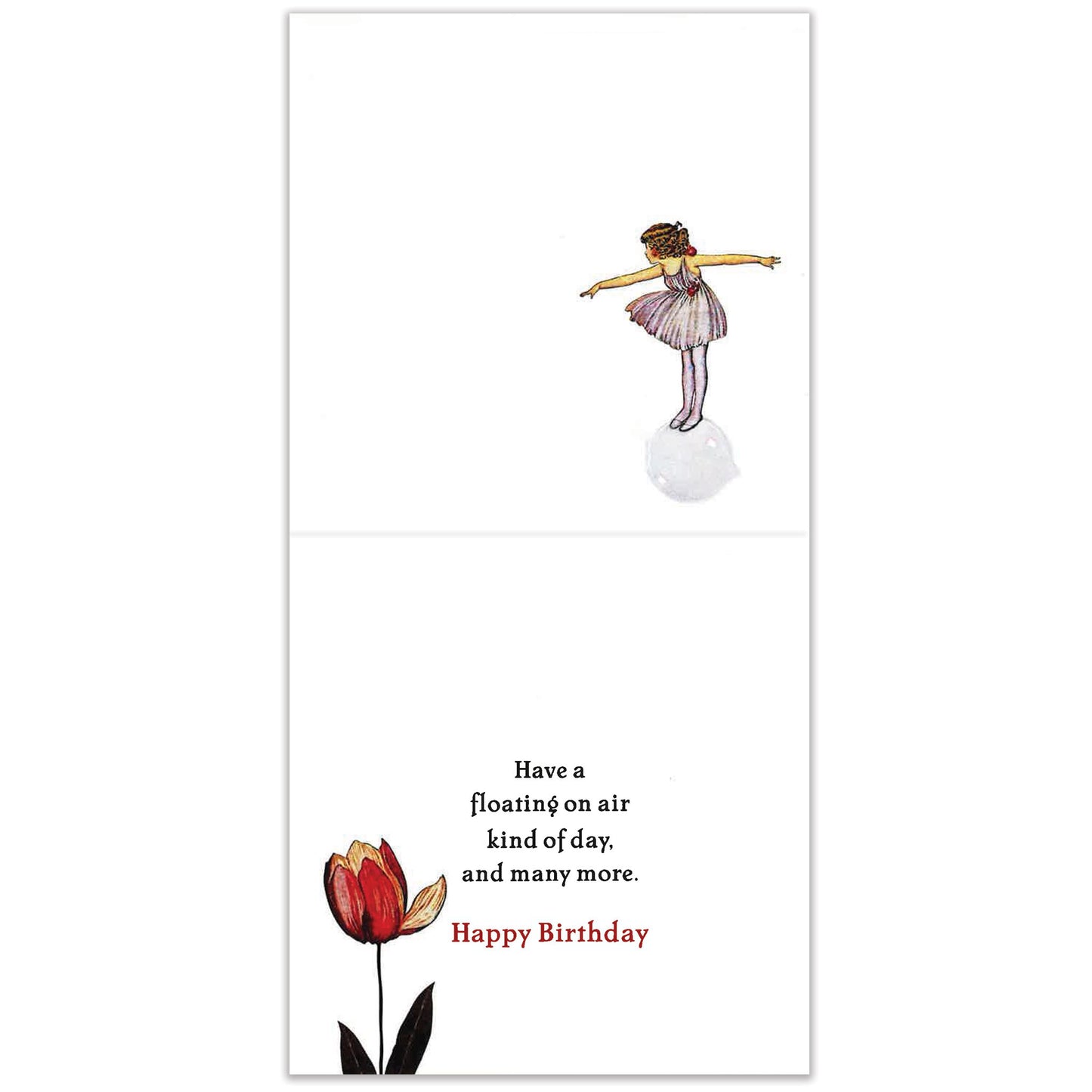 Fairy On A Bubble Thumb-Tack Canvas Card
