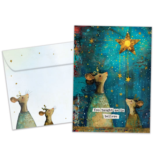 Believe Mouse Father's Day Card