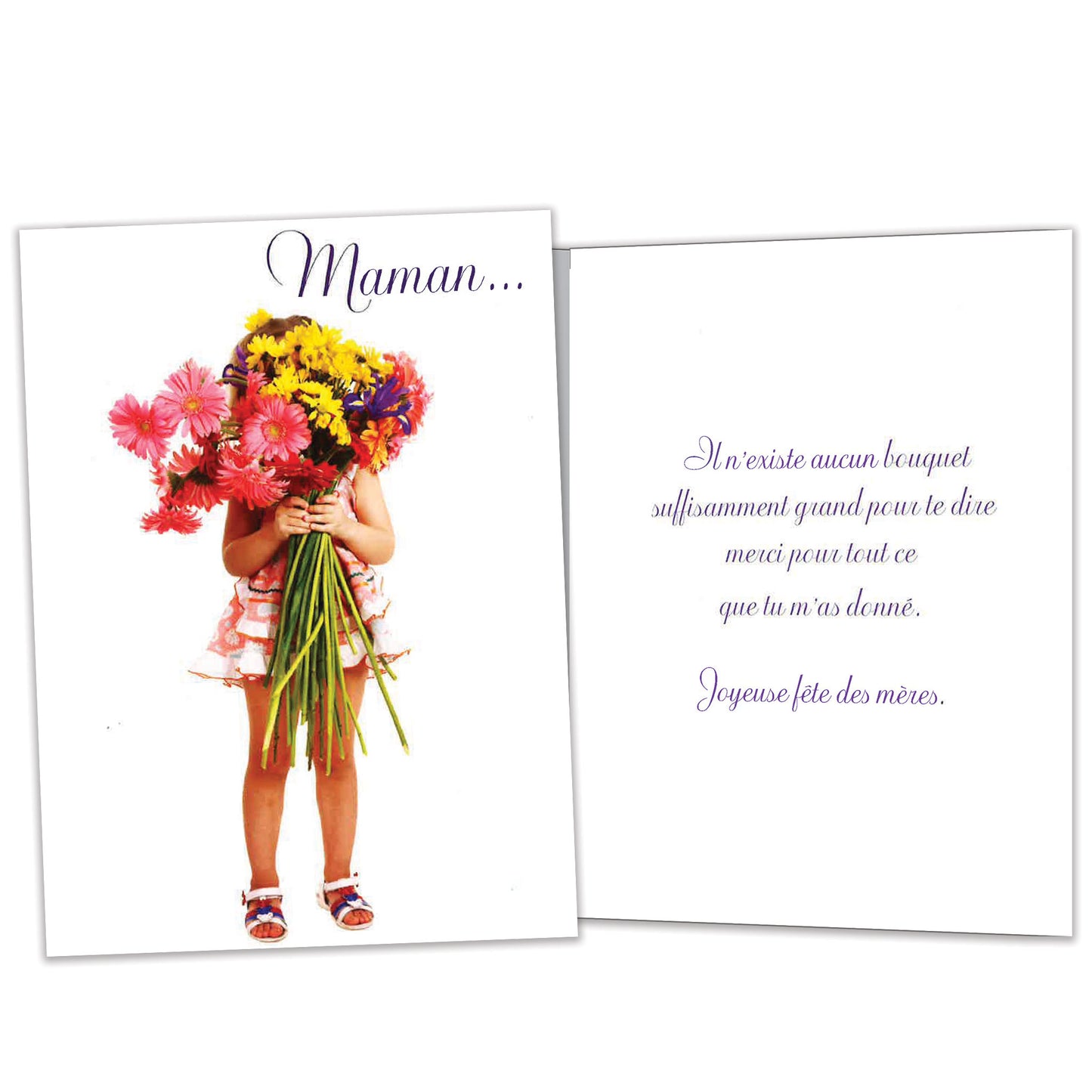 Carte Fête des Mères Fleurs de jour de la mère