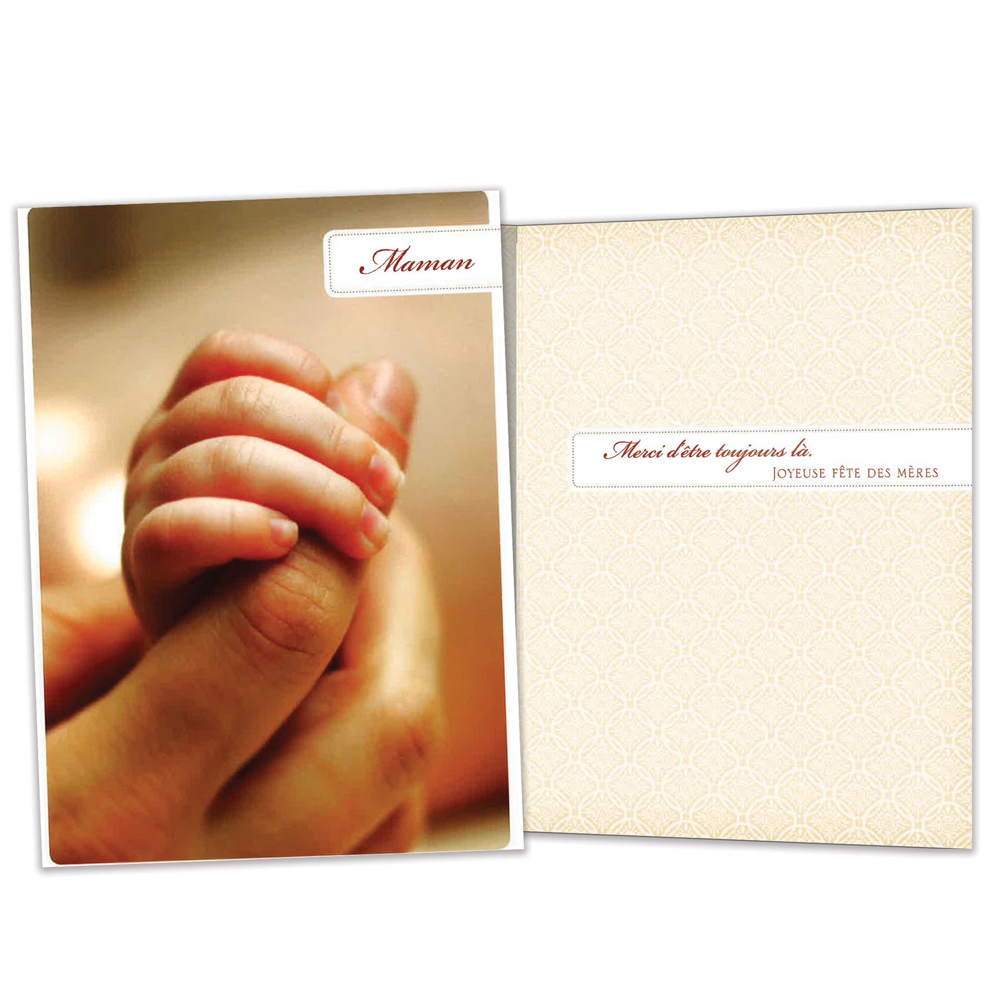 Carte Fête des Mères Mains de la mère